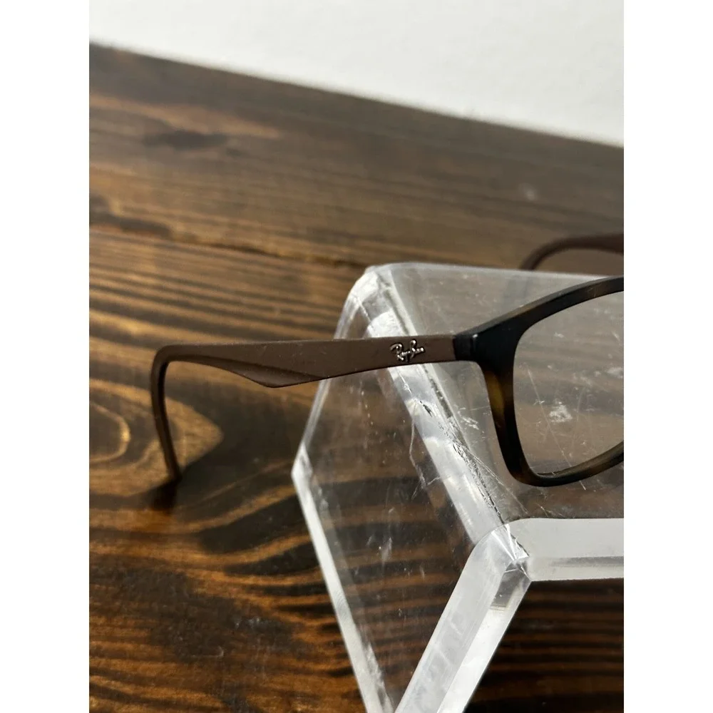 Ray-Ban Optics RB7047-5573 Matte Havana Full Rim Square Eyeglasses Frame 140 - Picture 2 of 6